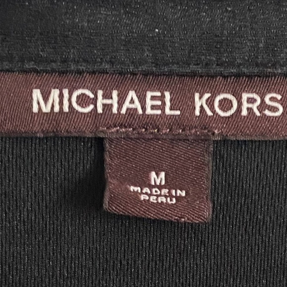 Michael Kors • Men’s Black Short Sleeve Polo Shirt - Picture 3 of 5